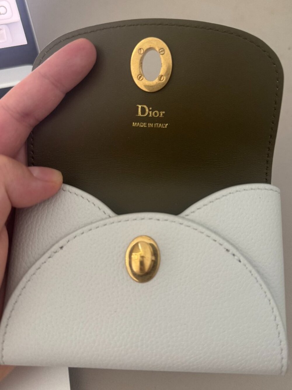 Dior medallion daylily card holder